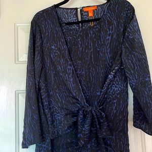 Gigi Parker blue/black leopard print NWT